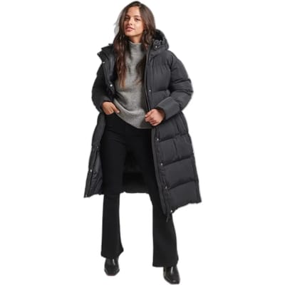 Superdry STUDIOS LONGLINE DUVET COAT Dames Jas - Maat 16
