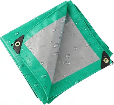 Dekzeil Voor Buiten - Afdekzeil Robuust - Bescherming Tegen Weer - Versterkte Oogjes - 270 x 280 cm - Groen