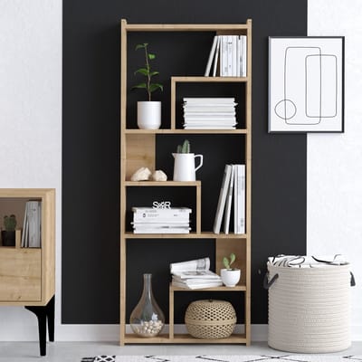 Asir - Boekenplank Asir – Eiken – 60 x 150 x 15 cm