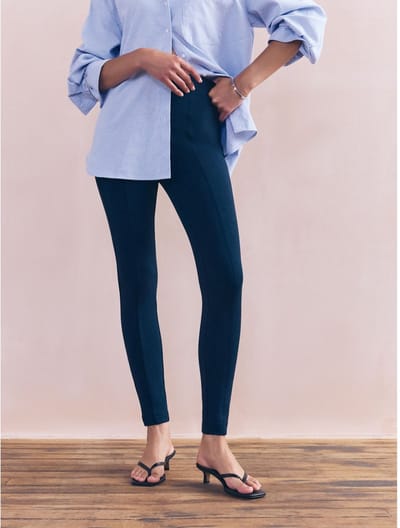 Next - Dames - Legging van ponte-stof - Petite - Blauw
