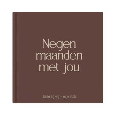 Writemoments Negen maanden met jou - Zwangerschapsdagboek - Bruin