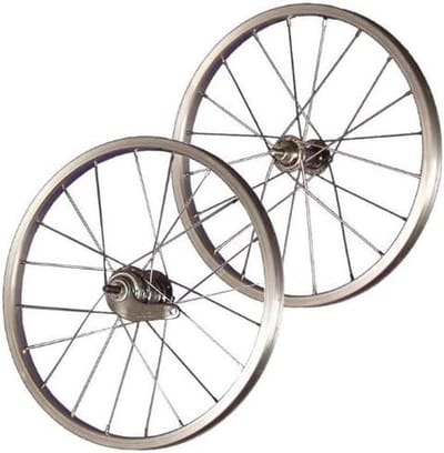 Fietswiel Set - Aluminium Wielen - Kinderfiets Onderhoud - Terugtraprem Inclusief - 18 inch - Zilver