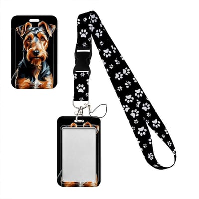 Met gesp puppy Lanyard Zakelijk Creditcardhouder Nekband Sleutelhanger Ophangtouw ID-kaarthouder Lariat Lasso