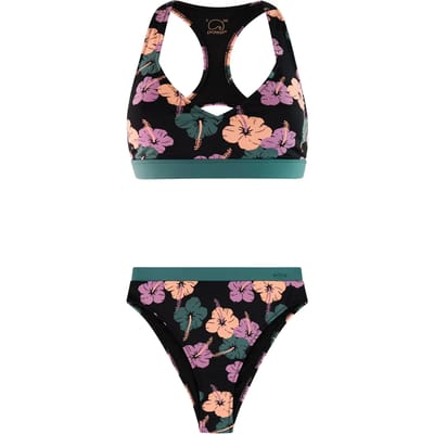 Protest PRTFantasy - Bikini set Dames - Normale pasvorm - Uitneembare vulling - Hoge taille - Medium dekking - Zwart