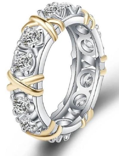 Schitterende Zilveren Ring- zie filmpje 17.50 mm. (maat 55)