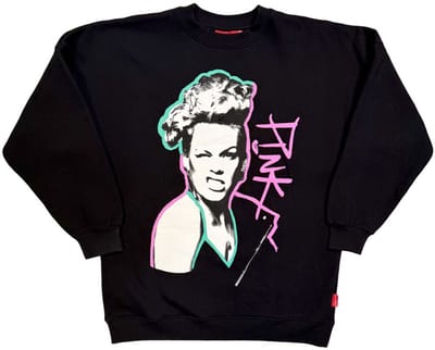 Pink - Paint Pen Sweater/trui - S - Zwart
