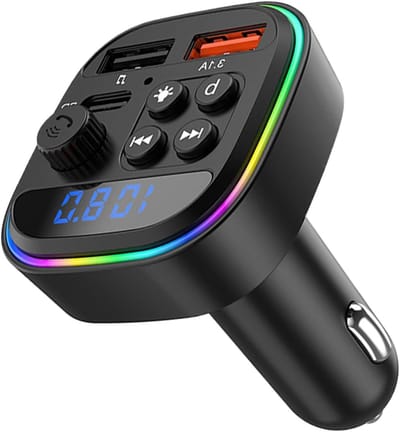 Draadloze FM-zender - Auto Radio Adapter - Muziek Streamen Auto - Superieure Audionauwkeurigheid - 8.3 x 5 x 4.5 cm
