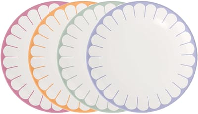 Frühstücksteller Fleur Couleur ø 21,2 cm Set van 4