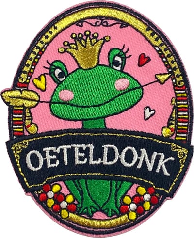 Fjesta© Oeteldonk embleem - Kikker roze hartje