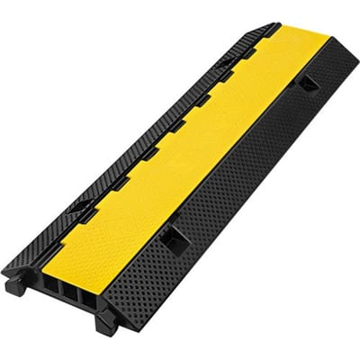 VEVOR Kabel Bescherming Kabelbrug 103x30x5,5 cm 3 Channel Kabelgoot Cable Protector Wire Cover Ramp Ramp Concerts Cuttable Wholesale