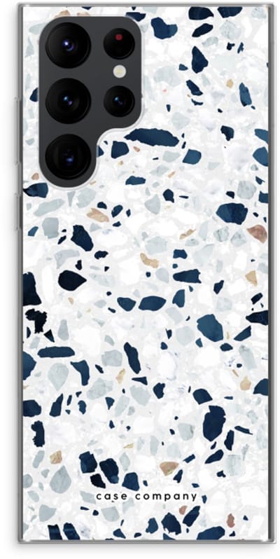 Case Company® - Hoesje geschikt voor Samsung Galaxy S22 Ultra hoesje - Terrazzo N°1 - Soft Cover Telefoonhoesje - Bescherming aan alle Kanten en Schermrand