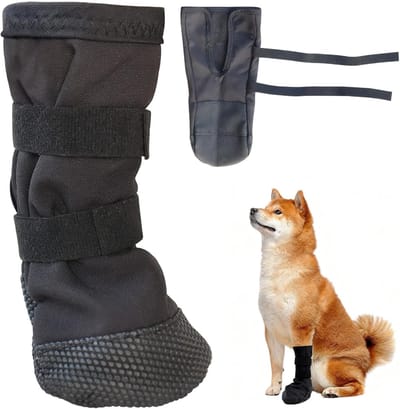 laarzen voor honden, antislip, zacht, hondensokken voor poten, wond, bescherming van de poten voor kleine, middelgrote en grote honden (M)
