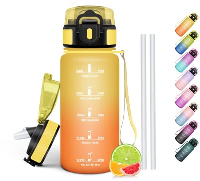 Unyqoos® Veilige en veelzijdige drinkfles voor kinderen met inspirerende tijdmarkering
