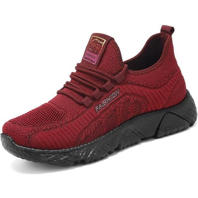 Damesschoenen Lente en Herfst Nieuwe Casual Sportschoenen Polyurethaan Damesschoenen Zachte Zool Vliegweefschoenen Dames 41 black