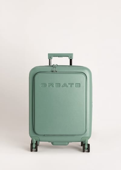 CREATE - Uitbreidbare harde polycarbonaat koffer geschikt voor Low Cost-luchtvaartmaatschappijen met TSA-slot - Cabine S - LUGGAGE STUDIO POCKET