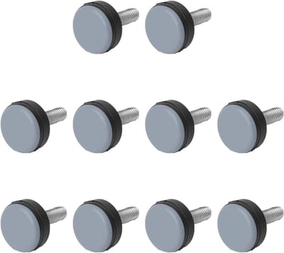 10 x PTFE Niveauvoeten M6 - Verstelbare Meubelpoten - Dempers voor Vloeren - Schroefbare Glijders voor Meubels