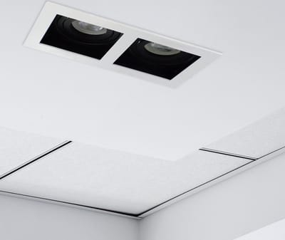 Integral inbouwspot 18.5x10cm voor 2x GU10 LEDlamp 30 graden kantelbaar | zaagmaat 17x9cm | 2x GU10
