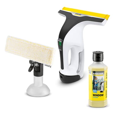 Kärcher Window Vac WV 6 Plus D500 draadloze ruitenreiniger - Raamwisser met looptijd van 100 minuten voor 300 m² - Incl. 500ml reinigingsmiddel - Ramenwasser voor douche en andere gladde oppervlakken