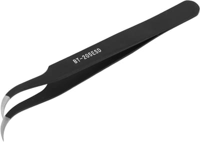 Precisie Pincet - Fijn Pincet Antistatisch - Elektronica Reparatie - Antimagnetisch Antizuurbestendig - 120 mm - Zilver