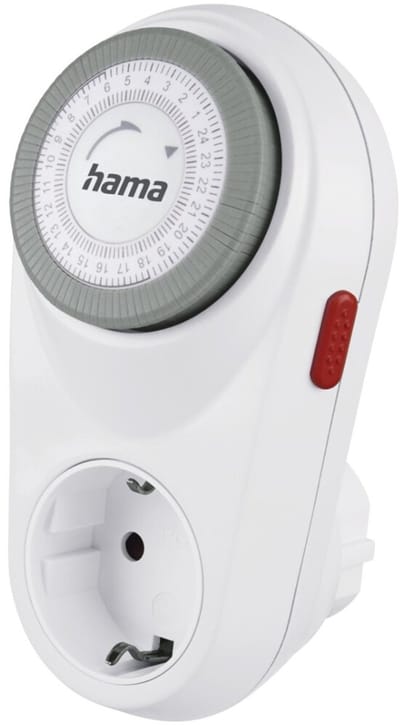 Hama Mechanische Tijdschakelklok Curved Voor Binnen 15 Min. Intervallen Wit