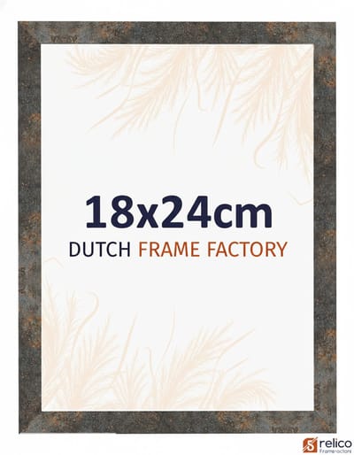 Fotolijst 18x24 cm - MDF - Geoxideerd Metaal - Benno