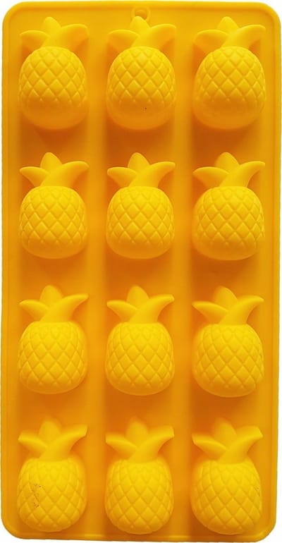 Finnacle - Maak je eigen heerlijke ijsblokjes en chocolade traktaties met de Ananas Siliconen Ijs Mallen - Ideaal voor DIY ijs, fruit, chocolade en meer!