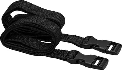 Golftrolley Riem - Trolley Band - Tas Bevestigen - Met Clips - 18 cm - Zwart