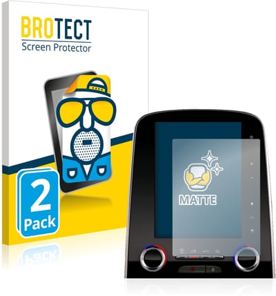BROTECT - Screenprotector voor Renault Scenic R-Link 2 8.7" - Folie Beschermfolie matte 2 Stuks
