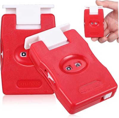 Stevige Haakrijentellers - Breiaccessoires - Nauwkeurig Tellen - Compact Draagbaar Ontwerp - 7 x 4.3 x 1 cm - Zoals Afgebeeld
