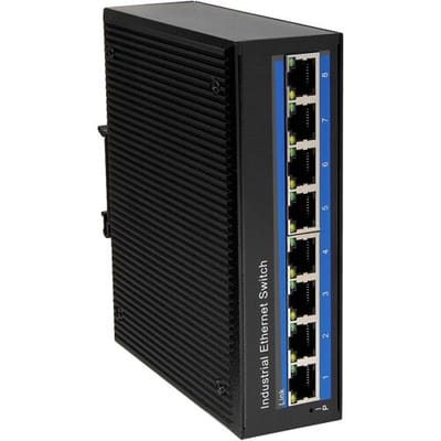 LogiLink NS201 NS201 Industrial Ethernet Switch 8 poorten 10 / 100 MBit/s PoE-functie