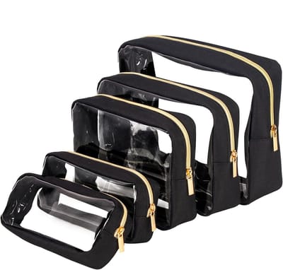 Luiertas Organizer Set - Baby Opbergzakken - Baby Spullen Organiseren - Waterdicht TPU Materiaal - 5 Delig - Zwart