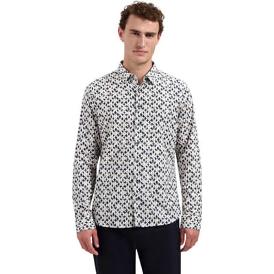 No Excess Shirt allover printed light mauve