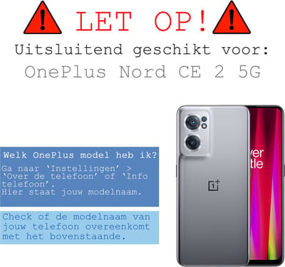 Hoesje Geschikt voor OnePlus Nord CE 2 - Met Koord - Shock Proof - Siliconen Case - Back Cover - Telefoonkoord - Telefoon Hoes Shockproof - Telefoonketting - Transparant