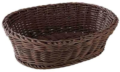 Buffetmand ovaal "profi line", 25x19xh6,5 cm, bruin