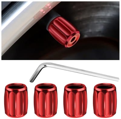 Dailygoods- Ventieldoppen 4 Stuks - Afdichting - Anti-diefstal - Stofkappen - Universeel - Robuust Materiaal - Banddopjes