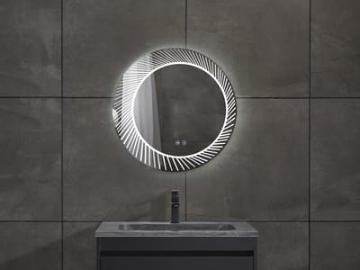 Mawialux LED Badkamerspiegel - Dimbaar - 60cm - Rond - Verwarming - Touchscreen - Imelda