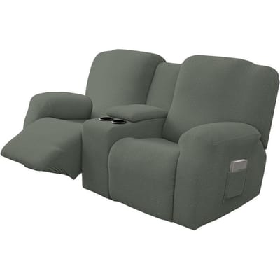 8 stuks/set waterdicht 2-zits relaxbankhoezen all-inclusive loveseat middenconsole bankhoezen 2Seat Recliner cover