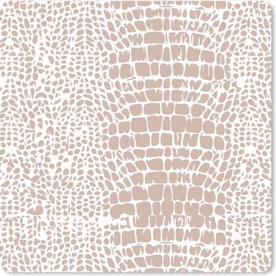 Muismat 20x20 cm - Mousepad Dierenprint - Slang - Pastel - Muismatten