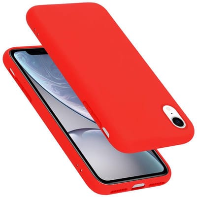 Cadorabo Hoesje geschikt voor Apple iPhone XR in LIQUID ROOD - Beschermhoes gemaakt van flexibel TPU silicone Case Cover