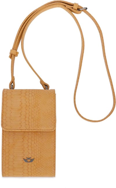 Fritzi aus Preußen Schoudertas Ecxo Flap02 Crossbody Honey Mustard Geel