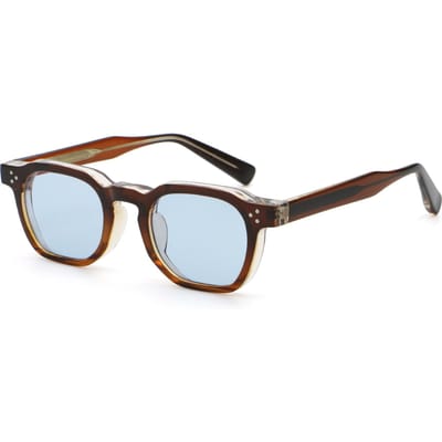 Retro Klinkhoekig Montuur Zonnebril voor Dames Heren Luxe Punk Zonnebril Anti Blauw Licht Bril UV400 white