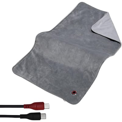 Verwarmingskussen voor verlichting van rugpijn Elektrische verwarmingspads voor krampen/buik/taille/schouder met 3 grijs