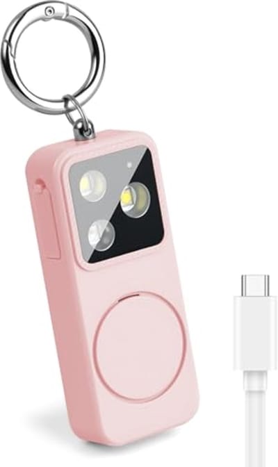Persoonlijk Alarm voor Vrouwen - Extra Luid 150 dB met Zaklamp - Zelfverdedigingsalarm met Sleutelhanger