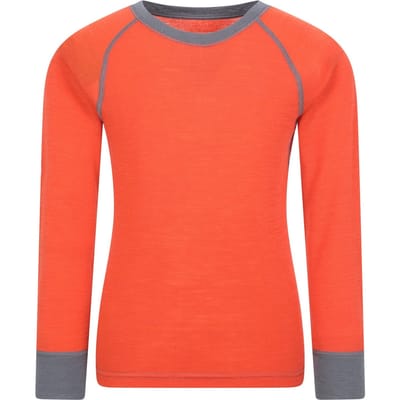 Mountain Warehouse Kinder/Kids Merino II Ronde Hals Base Layer Top (Oranje)