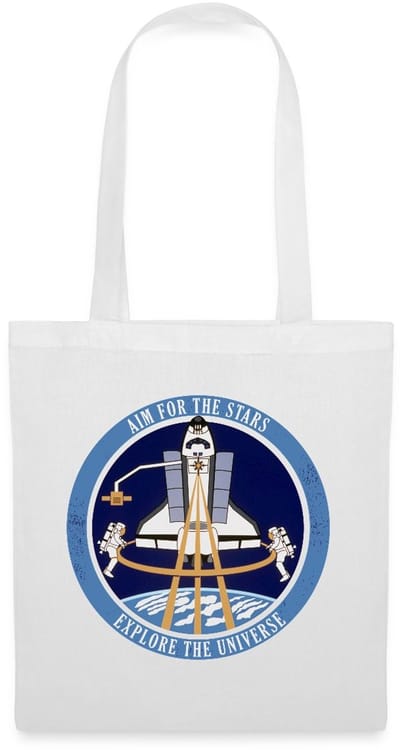 NASA Aim For The Stars Tas Van Stof Schoudertas