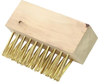 Benson Voegenborstel - Hout - 3 rijen staal - 10 x 3.5 x 4 cm - Zonder steel