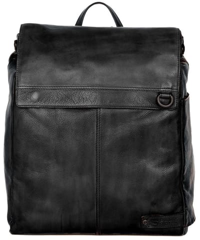 Leren Laptop Rugzak - 15.6 inch - Ted - Zwart