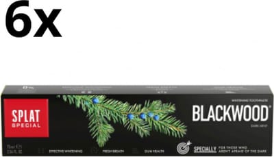 6x Splat Tandpasta Special Blackwood - 75ml - Voordeelverpakking