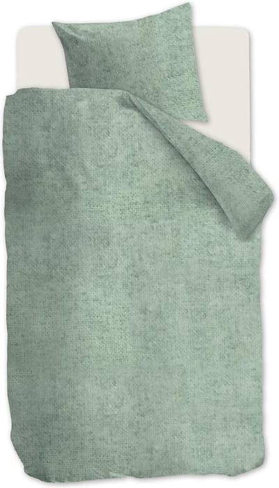 Beddinghouse Frost dekbedovertrek - Effen - Eenpersoons - 140x200/220 cm - Grijsgroen
