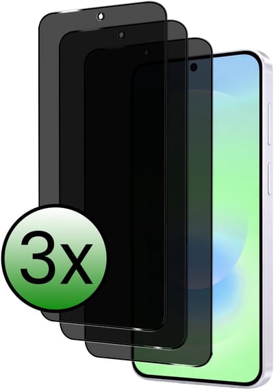 Screenprotector - 3 Stuks Geschikt voor Samsung Galaxy A37 - Privacy Filter - Beschermglas - Gehard Glas - Tempered Glass - Screen Protector